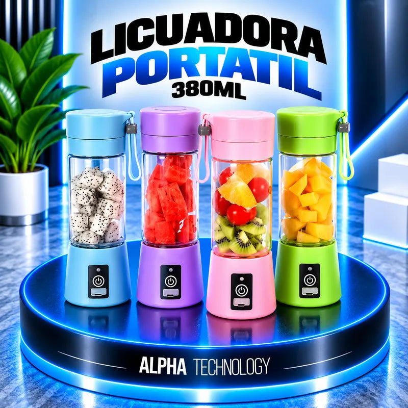 Mini licuadora portátil recargable 380 ml